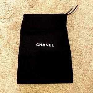 Authentic Chanel Black Drawstring Dust Bag